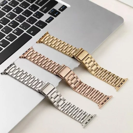 Pulseira de relógio inoxidável de metal milanês leve à prova d'água personalizada para Apple Watch Band 38