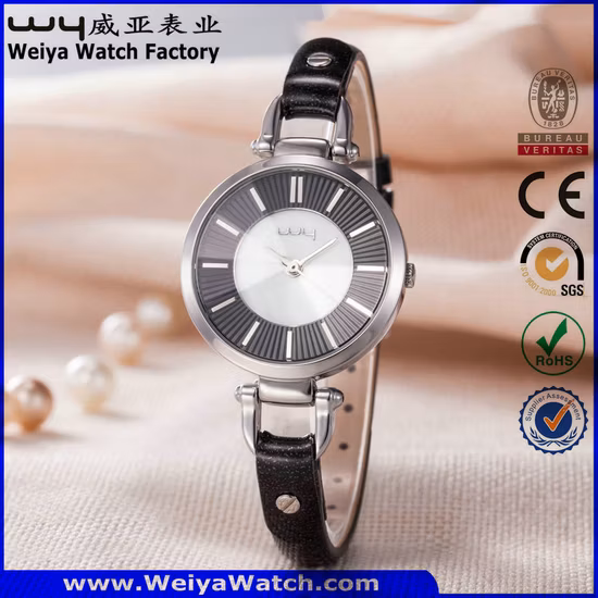 Pulseira de moda relógios de quartzo feminino relógio de pulso ODM dourado (cm19004)