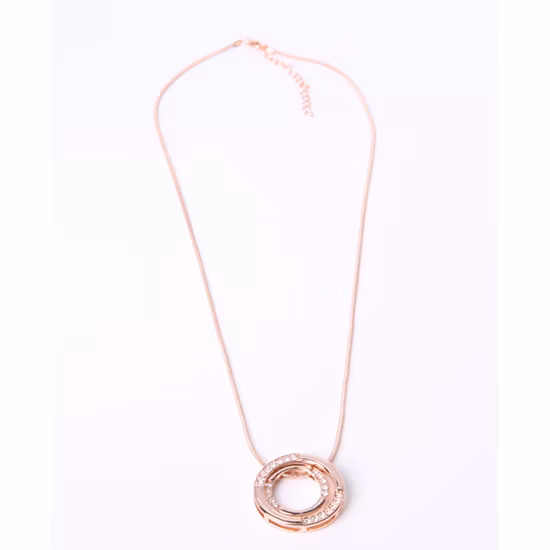 Colar com pingente de ouro de joias da moda com strass