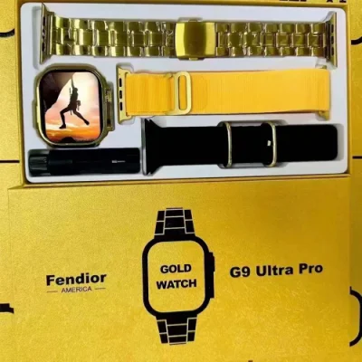 Grandes vendas G9 Ultra PRO 2.2′′ Relógio inteligente de tela grande em ouro